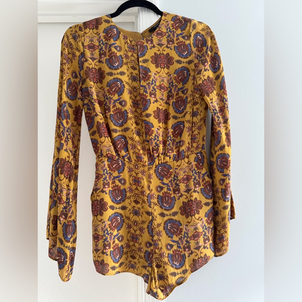 Forever 21 Patterned Romper (Size S)